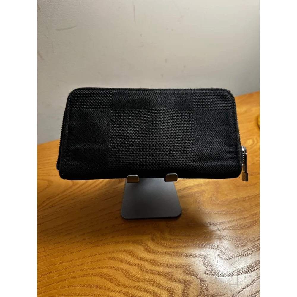 Louis Vuitton Black Graphite Canvas Long Zip Wallet - Picture 8 of 8